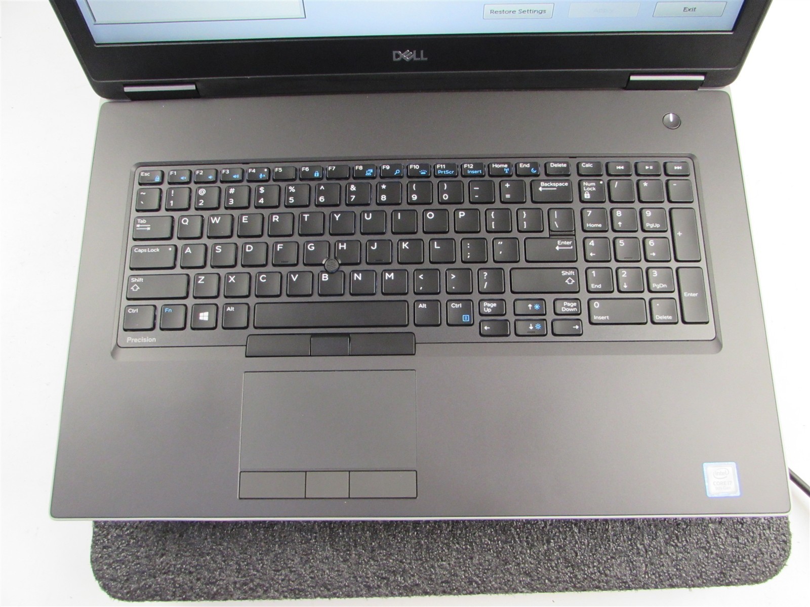 DELL PRECISION 7740 17.3″ I7-9750H NO SSD 64GB RAM NVIDIA RTX 4000 NO O.S/BATT