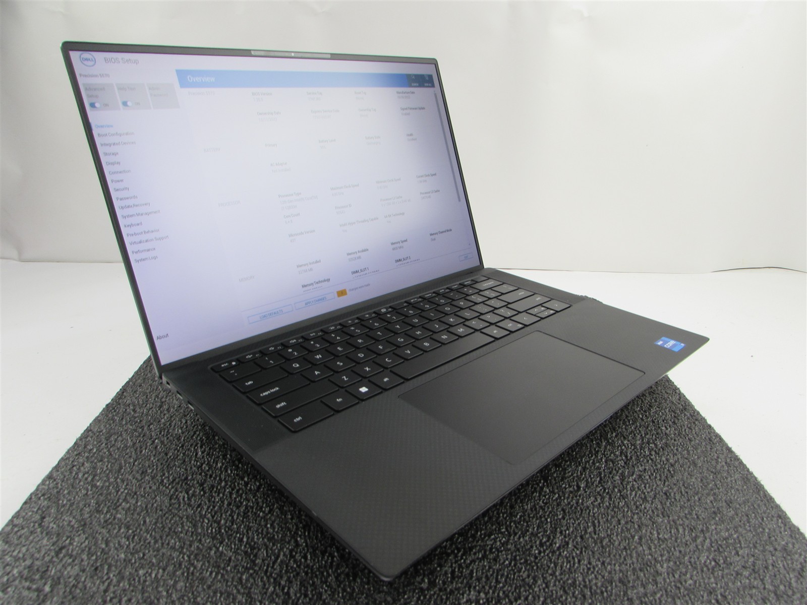 DELL PRECISION 5570 CORE I7-12800H 1TB SSD 32GB RAM NVIDIA RTX A1000 WIN 11 PRO