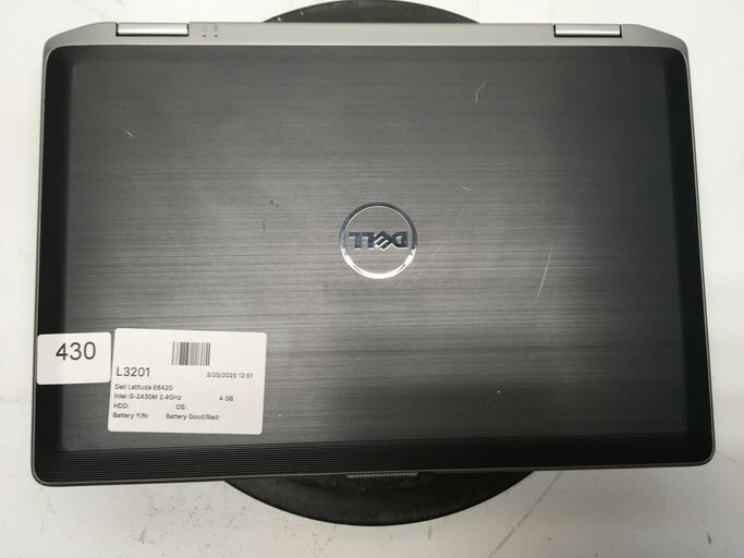 Dell Latitude E6420 Intel i5-2430M 2.4GHz 4 GB NO HDD No Batt
