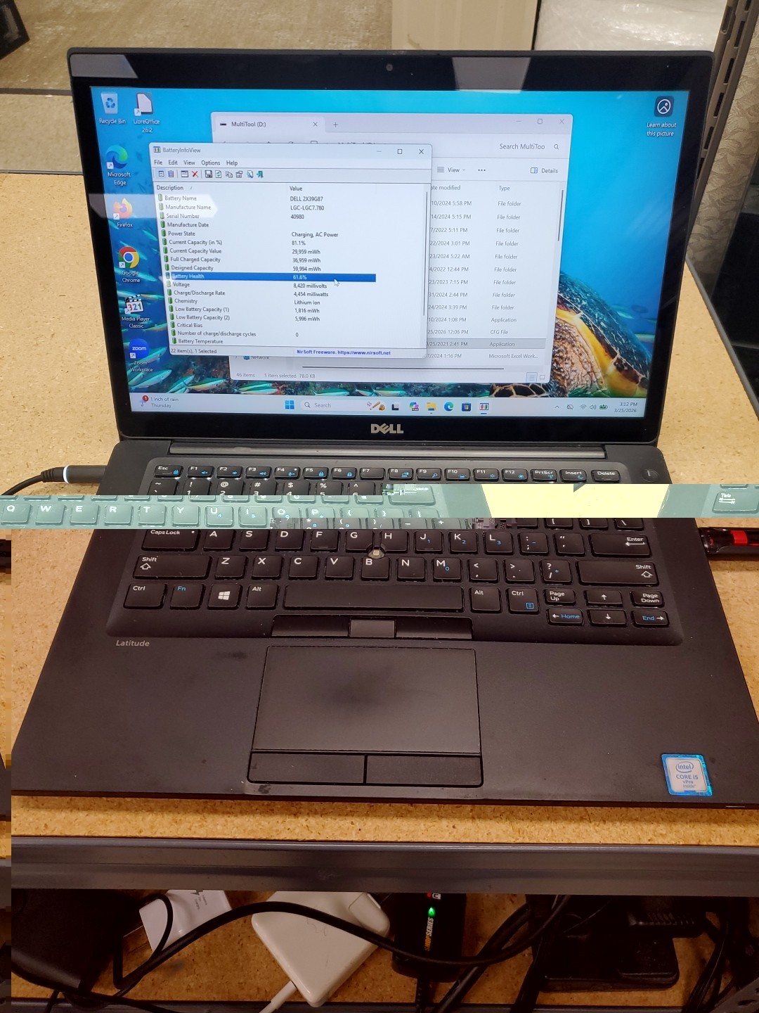 Dell Latitude 7480 14” i5-6300U 2.4GH 8GB DDR4 256GB SSD Win 11 032526-2