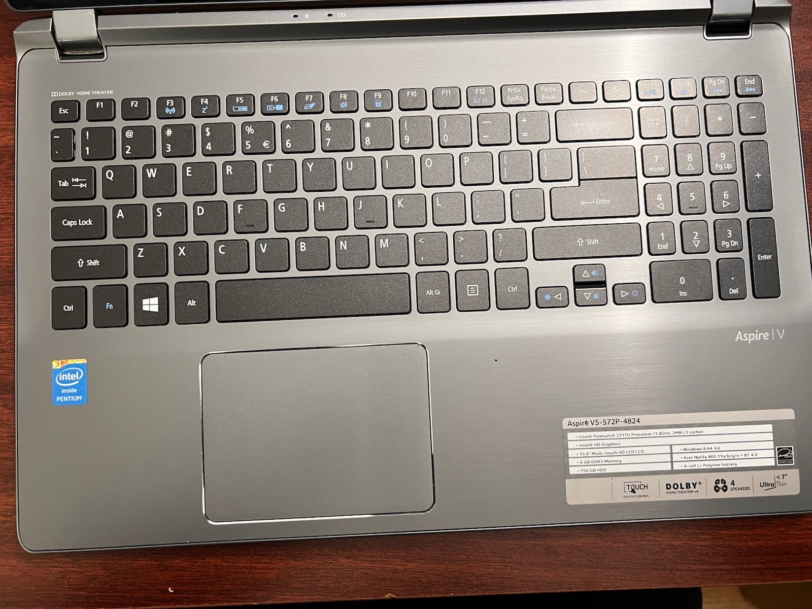 Acer Aspire V 15 Touch series For Parts or repair