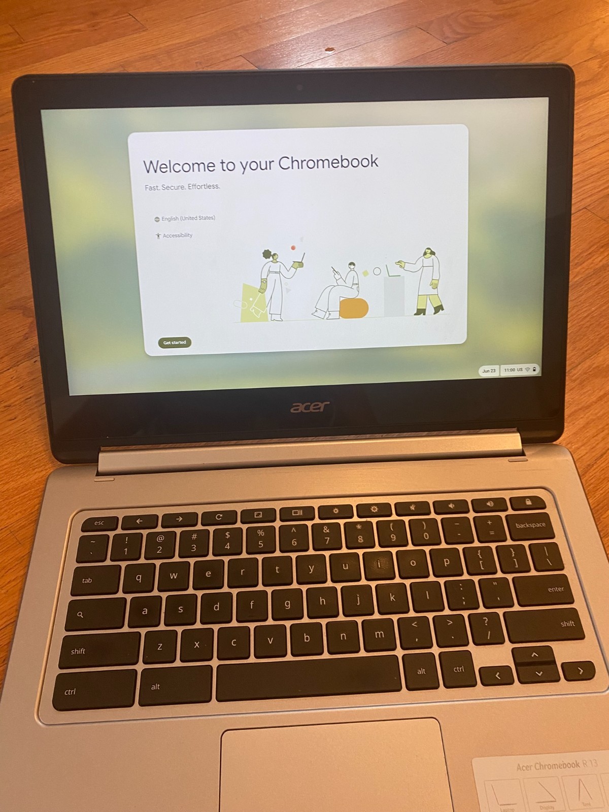 acer laptop chromebook N16Q10 cb5-312T 2