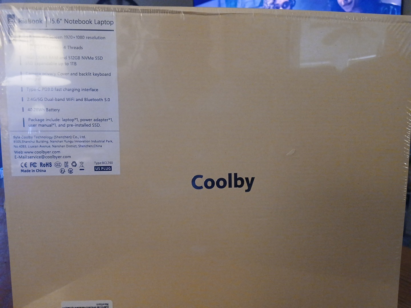 Coolby 15.6 Silent Ultra Laptop 10th Gen Intel Gemini Lake N4120 512GB Win 11pro