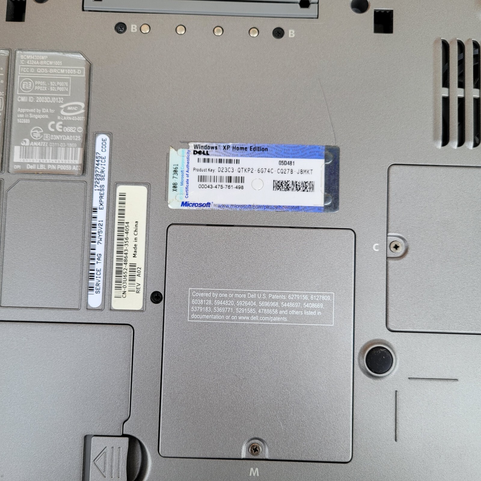 Dell Latitude D600 Pentium M 1.40GHz 1GB RAM 30GB HDD Windows XP No Charg. PARTS