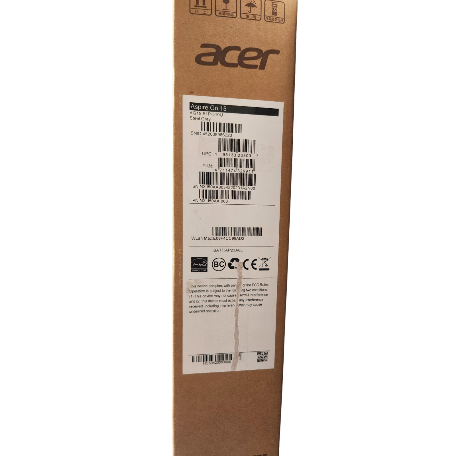 Acer Aspire Go 15 15.3″ WUXGA i5-1334U 8GB RAM 256GB SSD Win 11 Home, Steel Gray