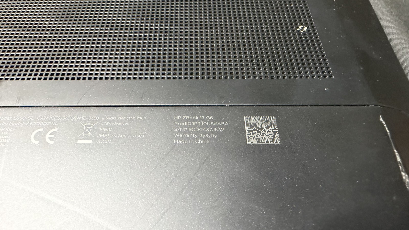 HP ZBook 17 G6 i7-9850H 2.6GHz 256GB SSD, 1TB HDD, 32GB RAM W10 NVIDIA RTX 4000