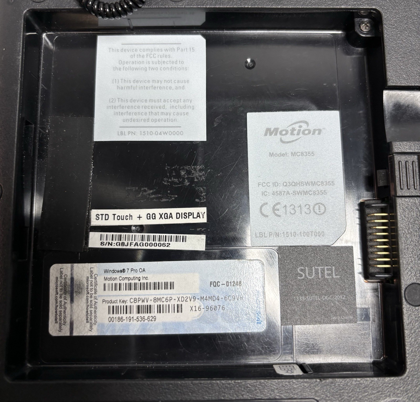Motion Computing MC-F5te Rugged Tablet Intel i5 Touch Windows 8 Pro – No Charger