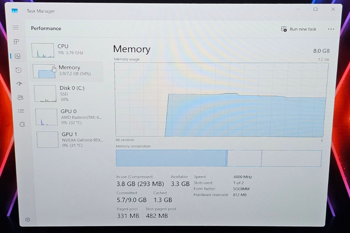 MSI Thin A15 B7UC-625US 15.6″ , Ryzen 5 7535HS, 8GB Ram, 512GB SSD, RTX 3050 4GB