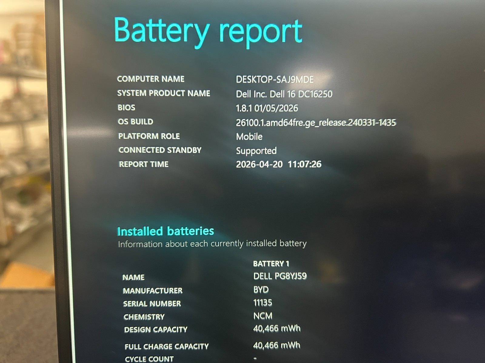 DELL 16 DC16250 MRYT3 Intel Core 7-150U, 1.80 GHz, 16 GB RAM, 1 TB NVMe