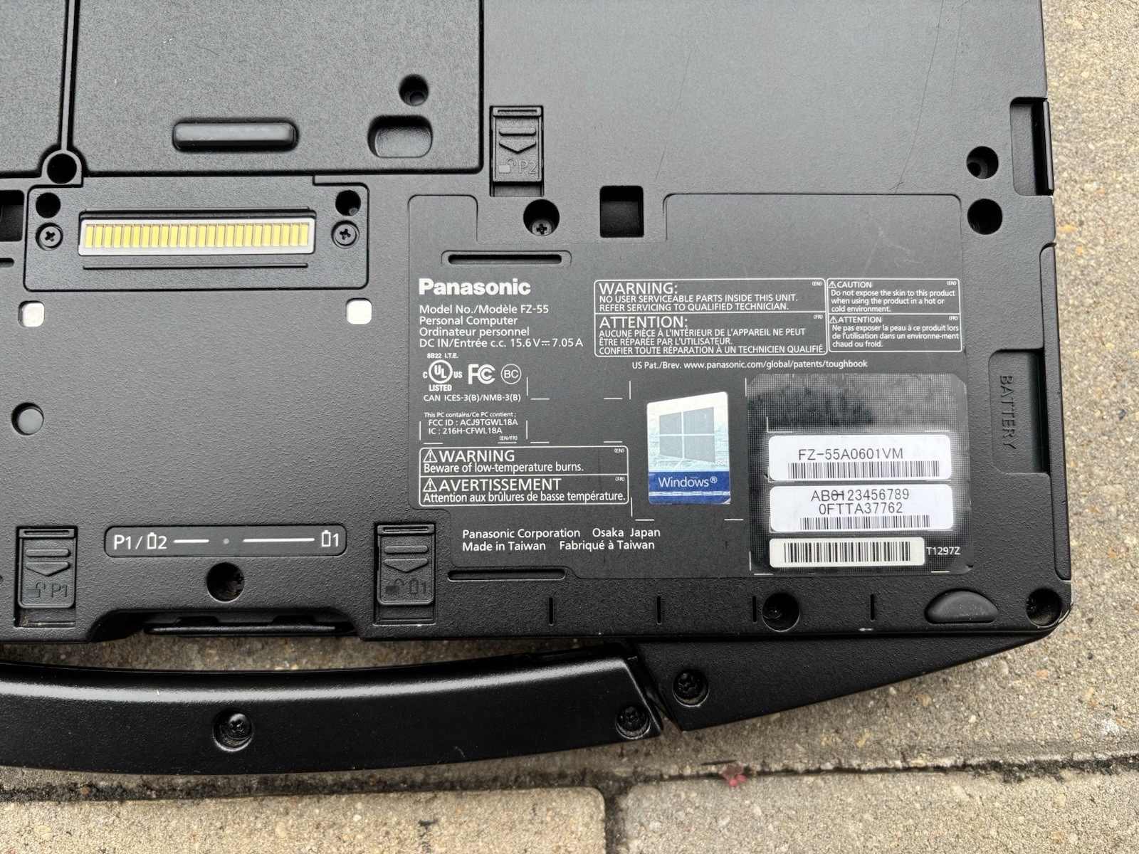 PANASONIC FZ-55 Toughbook Laptop i5 8365U 16GB 1TB 1.6GHz Win 11pro Non-Touch