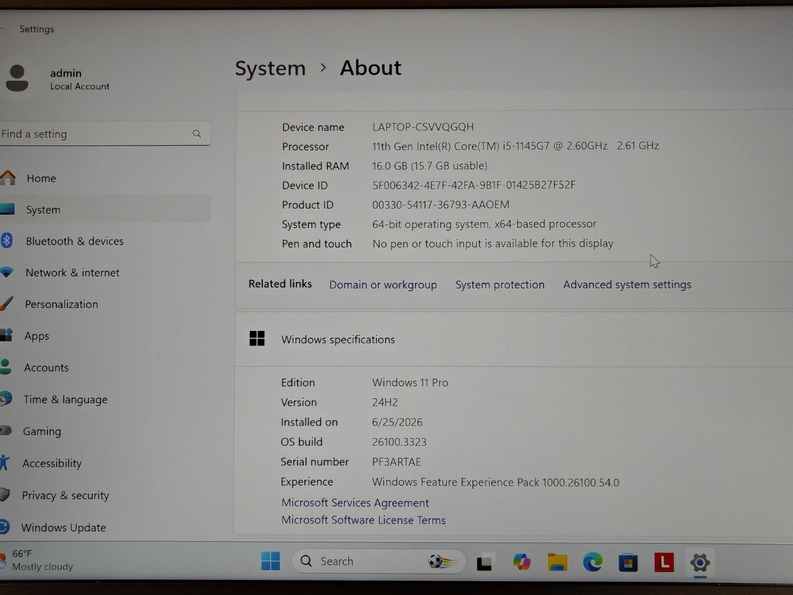 Lenovo Thinkpad T14 Gen 2 With I5 CPU 16gb Ram 500gb SSD