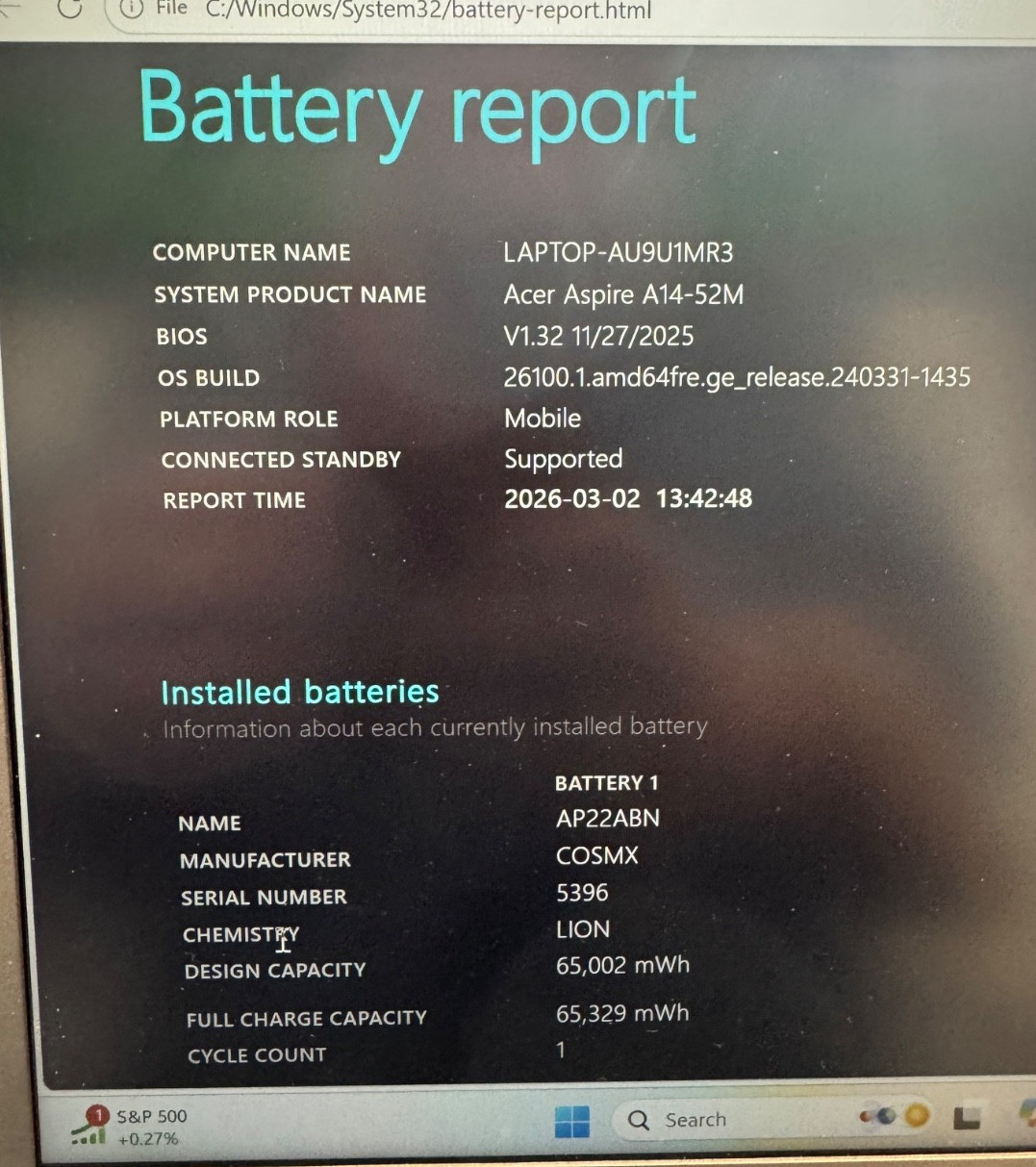 Acer Aspire 14 AI Laptop 14″ WUXGA IPS Intel Core Ultra 7 16GB RAM 1TB SSD