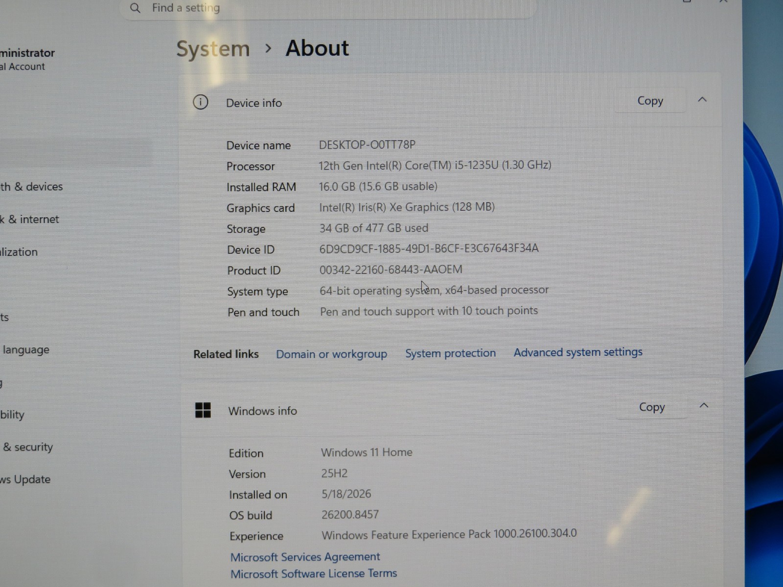 Lenovo Ideapad Flex 5 16IAU7 16in i5-1235U 16GB RAM 512GB SSD W11