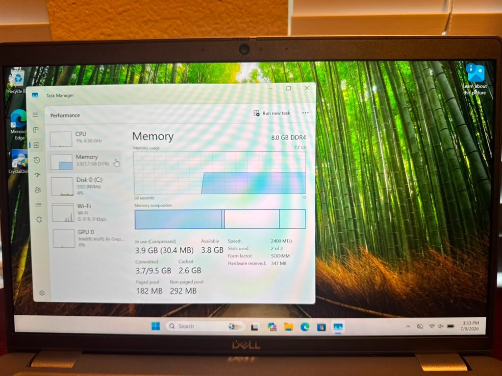 Dell Latitude 5440 14″ i7-1355U 8GB RAM 256GB NVMe SSD USB-C ADAPTER INCLUDED