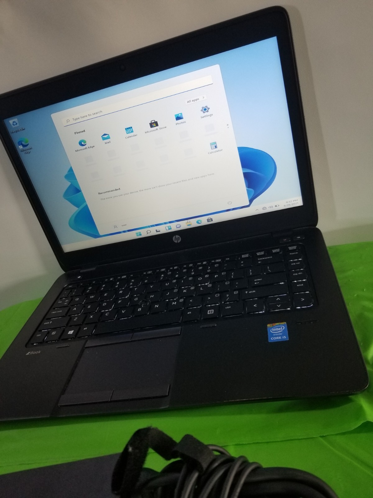 HP ZBook 14 Intel Core i5-4200U-1.60Ghz WIN 11 Pro 8GB RAM, 128GB SSD