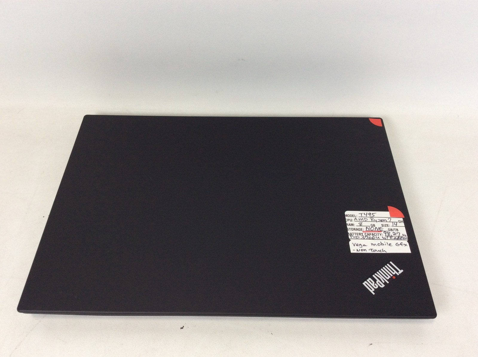 Lenovo Thinkpad T495 14″ AMD Ryzen 7 Pro 3700U 8GB RAM No Drive Batt Cap 80%+