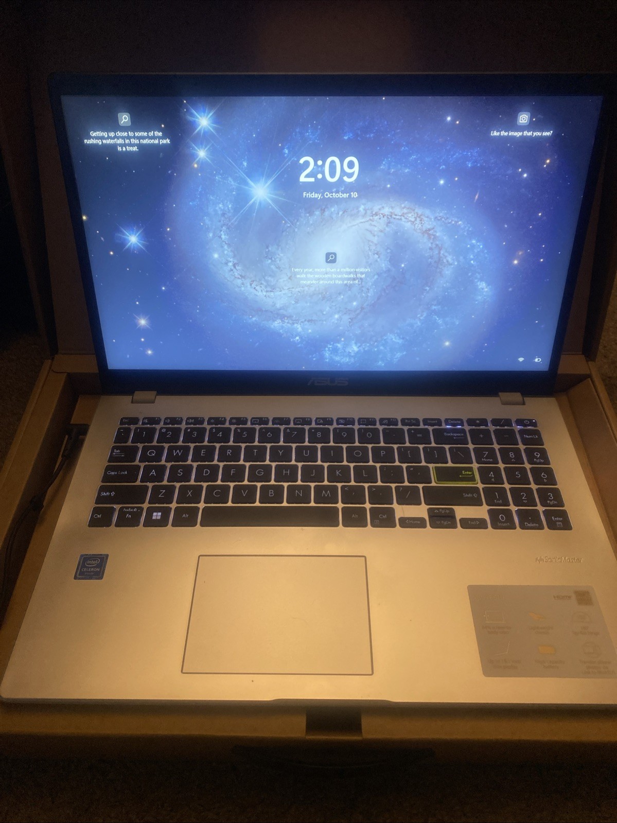 ASUS L510M Laptop. Model: L510MA-PS04-W 15.6 Inch HD Intel Celeron N4020 4GB