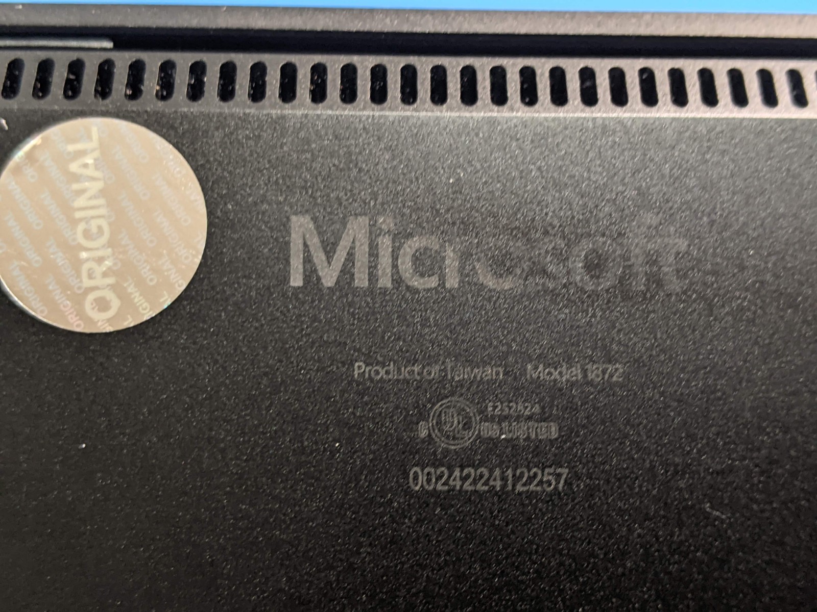 MS Surface Laptop 3 1872 15″ 2496×1664 TOUCH i7-10th Gen 1.3GHz 16GB 512GB AS-IS