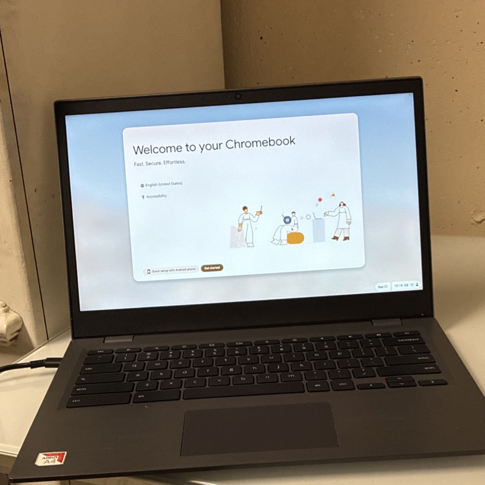 Lenovo Chromebook 14″ Laptop Chrome OS, Black, USB-C, Built-in Webcam, Wi-Fi