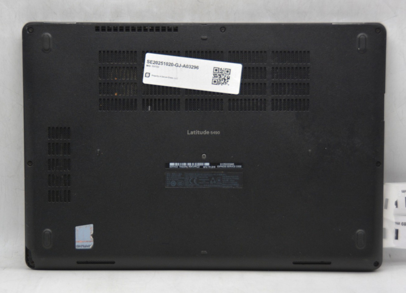 Dell Latitude 5490-i5-8250U-@1.6GHz-8GB RAM-NO STORAGE OR OS *USED/TESTED* READ