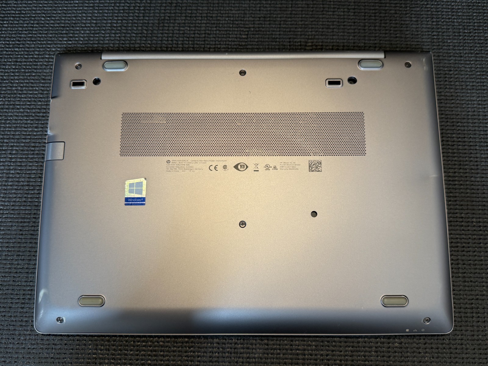 HP ZBOOK 14U G6 14″ Intel Core I7-8665U 1.90GHz 16GB RAM 512GB M.2 Laptop