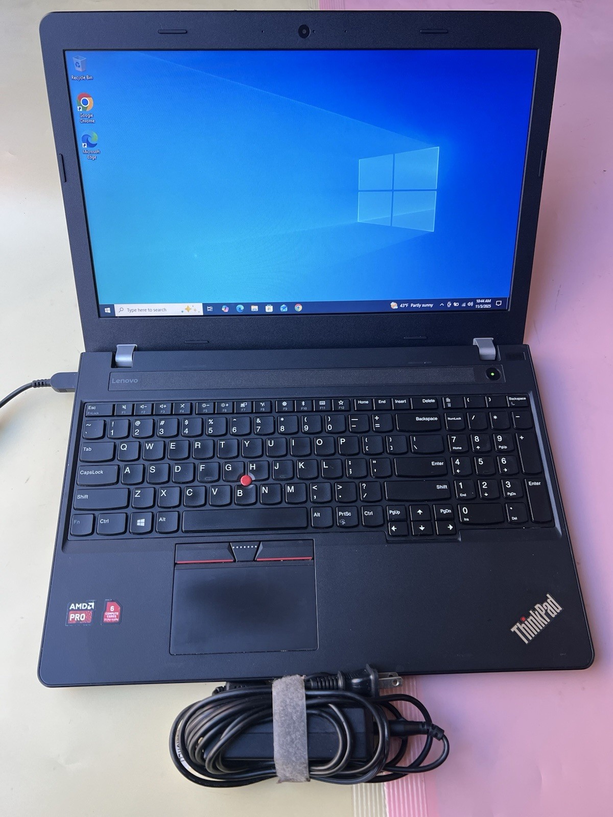Lenovo ThinkPad E575 AMD PRO A6-9500B R5, 6 COMPUTE 1000GB HDD 8GB WEBCAM HDMI