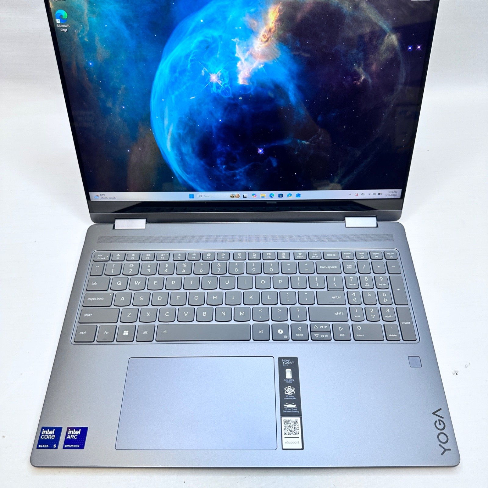 Lenovo Yoga 7 2-in-1 16″ WUXGA Touchscreen Laptop, Ultra 5 226V, 16GB, 512GB SSD