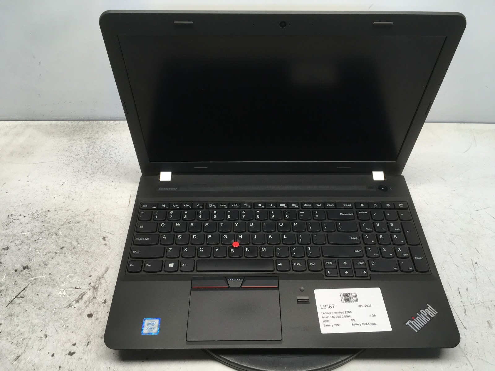 Lenovo ThinkPad E560 Intel i7-6500U 2.5GHz 4 GB NO HDD