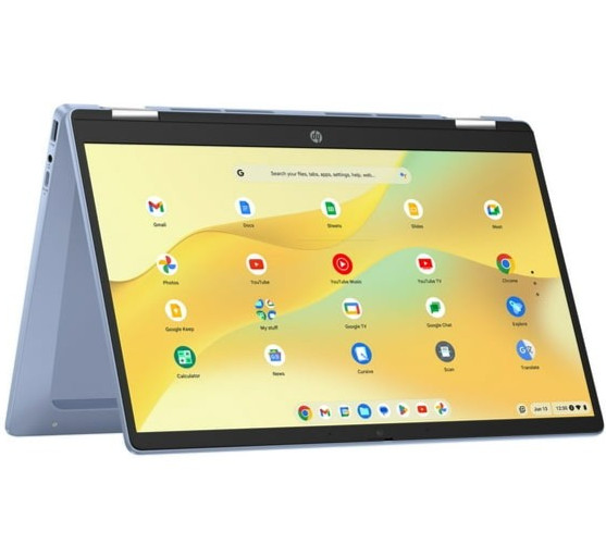 New HP Chromebook 14″ 2-in-1 FHD Touch Core N100 4GB 64GB eMMC Webcam Chrome OS