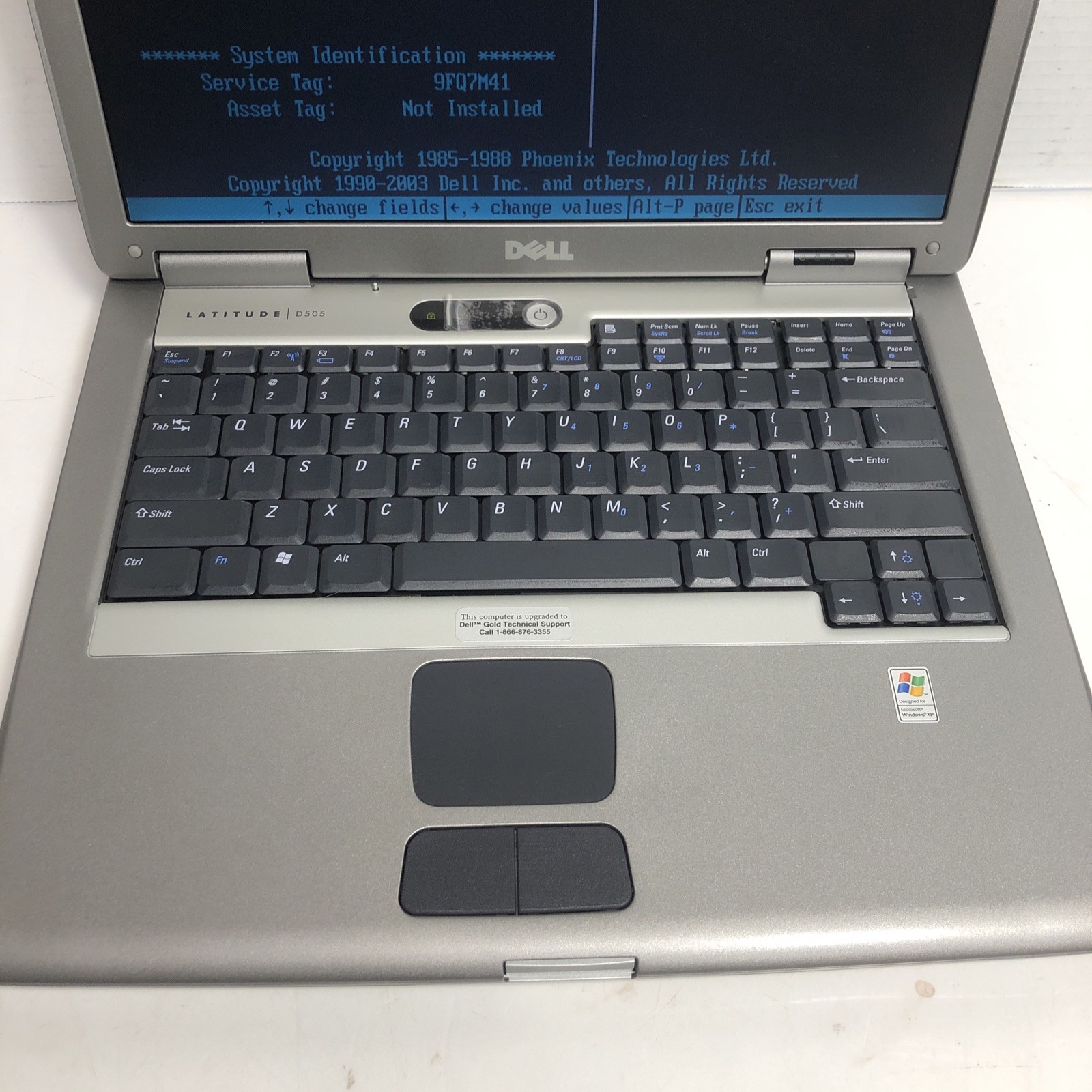 Dell Latitude D505 Intel Pentium M 1.6GHz 512 MB W Power Cord *read*