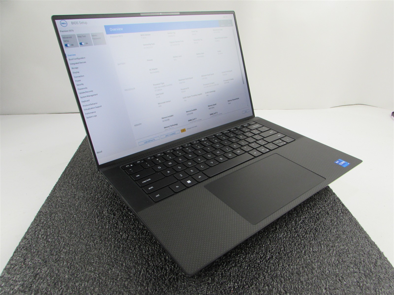 DELL PRECISION 5570 CORE I7-12800H 1TB SSD 32GB RAM NVIDIA RTX A1000 WIN 11 PRO