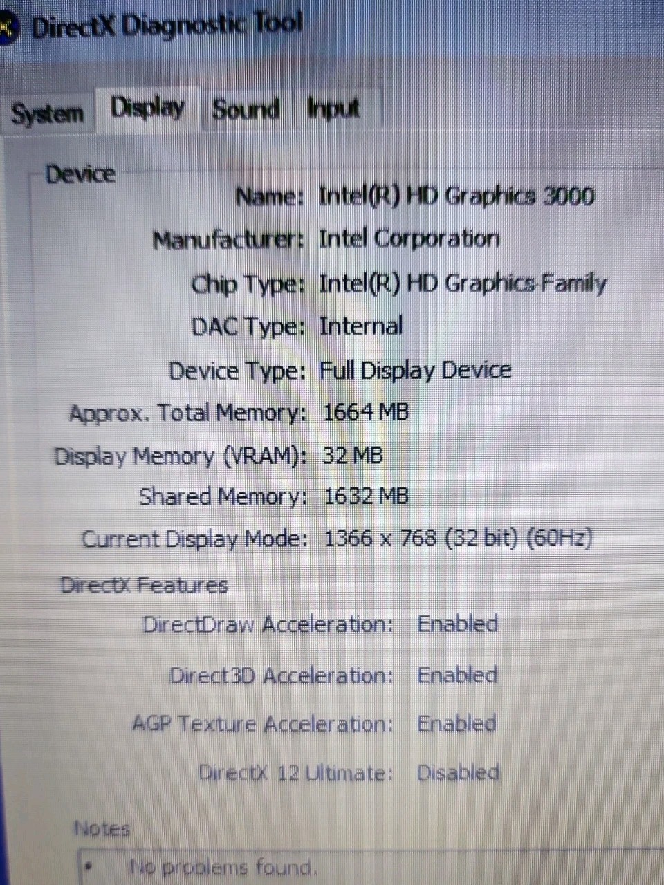 Dell Latitude E5520 i5-2520M CPU@2.5GHz 4GB RAM 500GB HDD No Batt(626A6)
