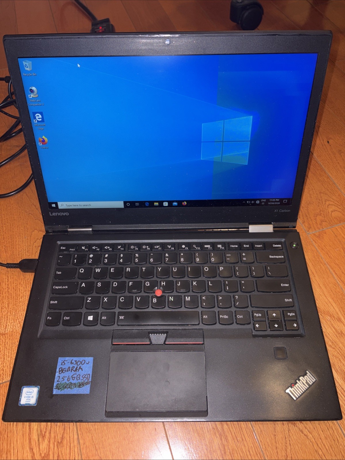 Lenovo ThinkPad X1 Carbon 4th Gen (256GB SSD Intel Core i5-6300U 2.4GHz 8GB)