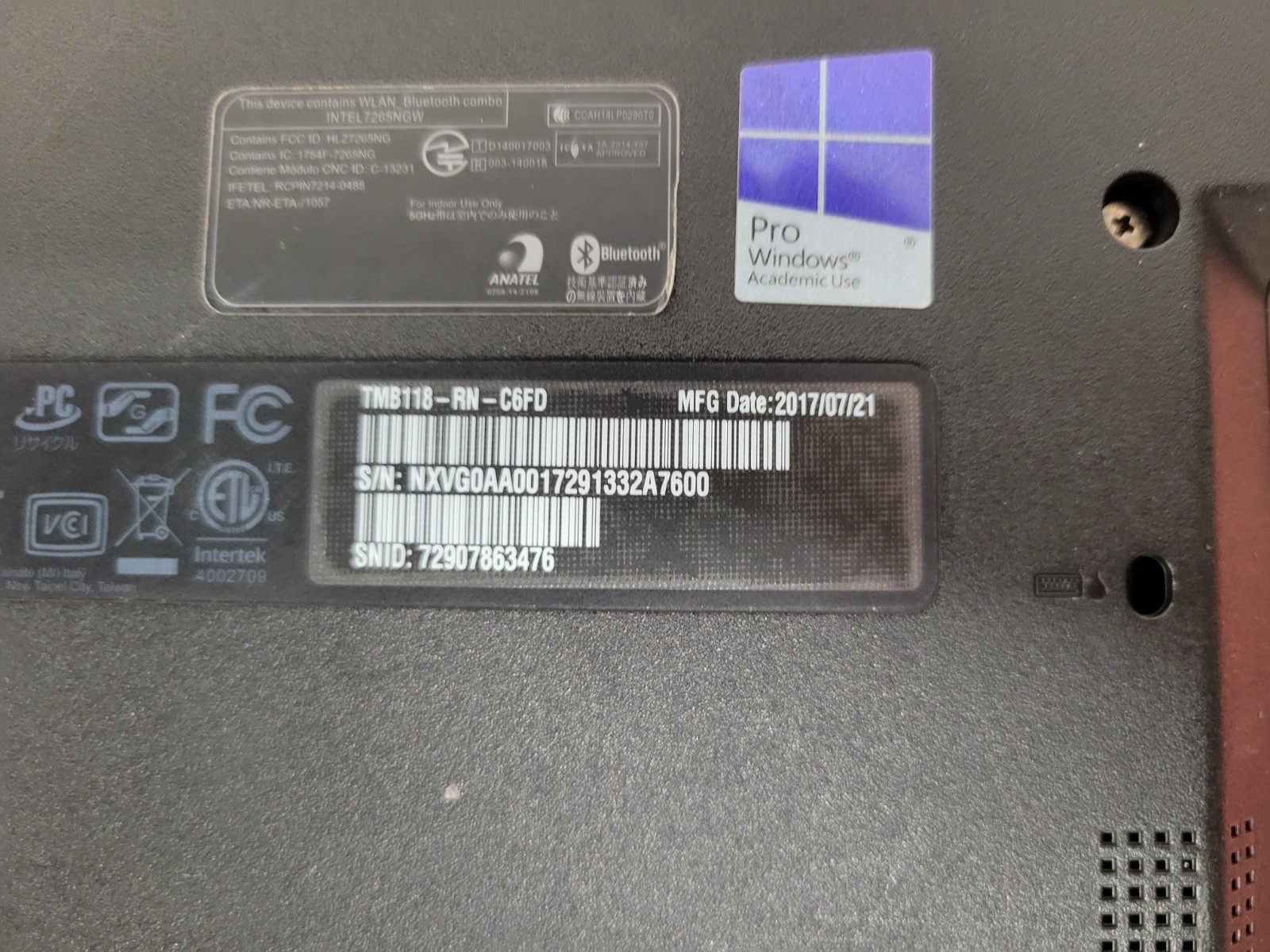 3x Acer Travelmate Spin TMB118-RN-C6FD 4GB RAM 64GB SSD *AS IS/READ* | C630