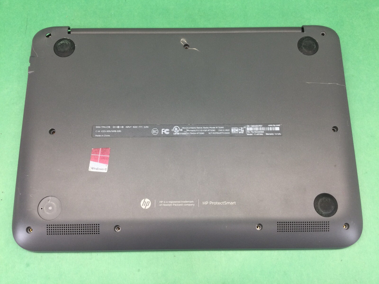 HP Pavilion 11 – 11-n010dx – 11.5” Laptop – FOR PARTS – UNTESTED