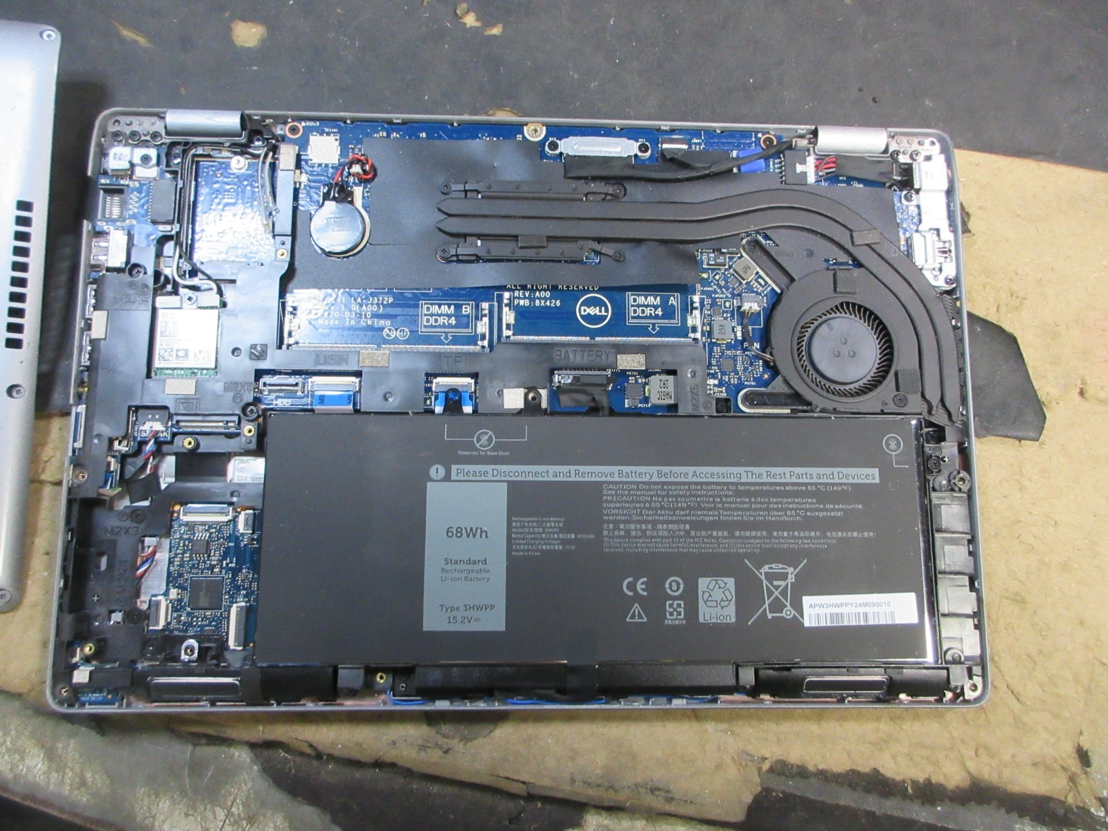 Dell Latitude 5410 i5-10310U 1.7GHz 14″ FHD 1920 X 1080 BATTERY WIFI NO POWER
