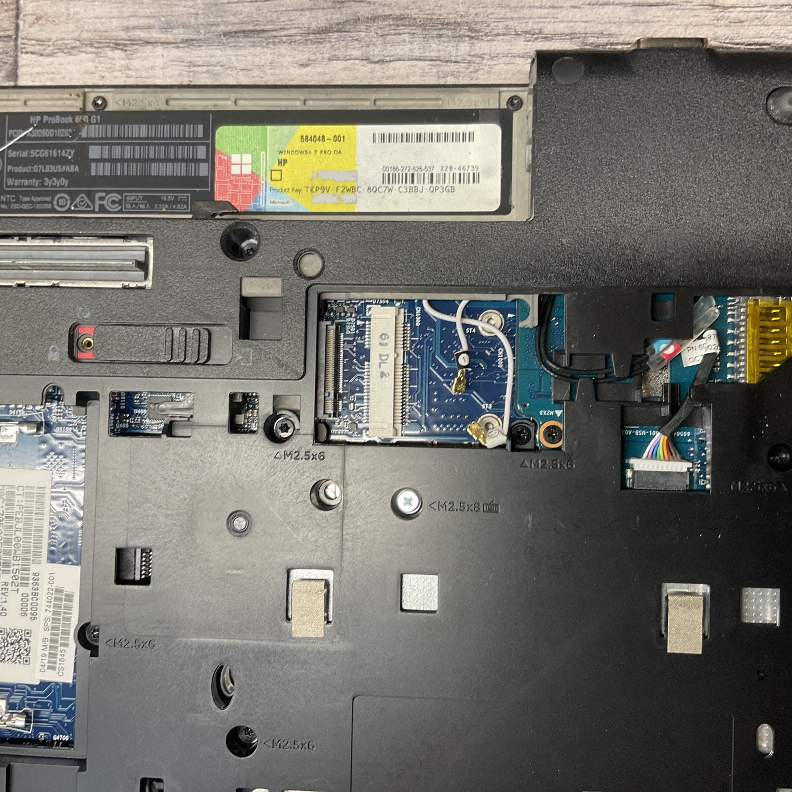 HP ProBook 650 G1 / i5 4th Gen / BIOS Unlocked / No RAM / No SSD / M5