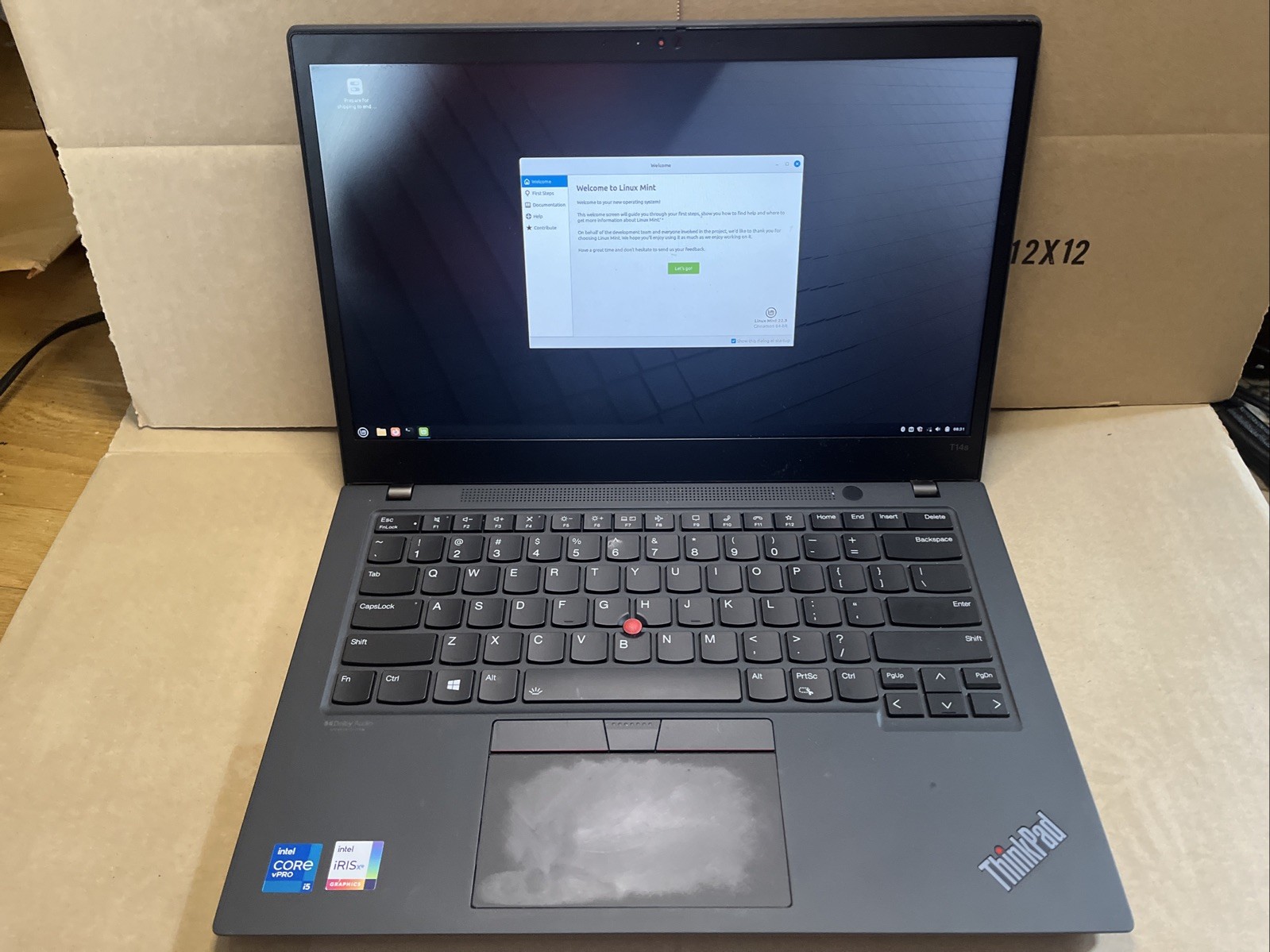 Thinkpad T14S Gen 2i – i5-1145G7 – 16GB DDR4 – 256GB NVME SSD – Linux Mint