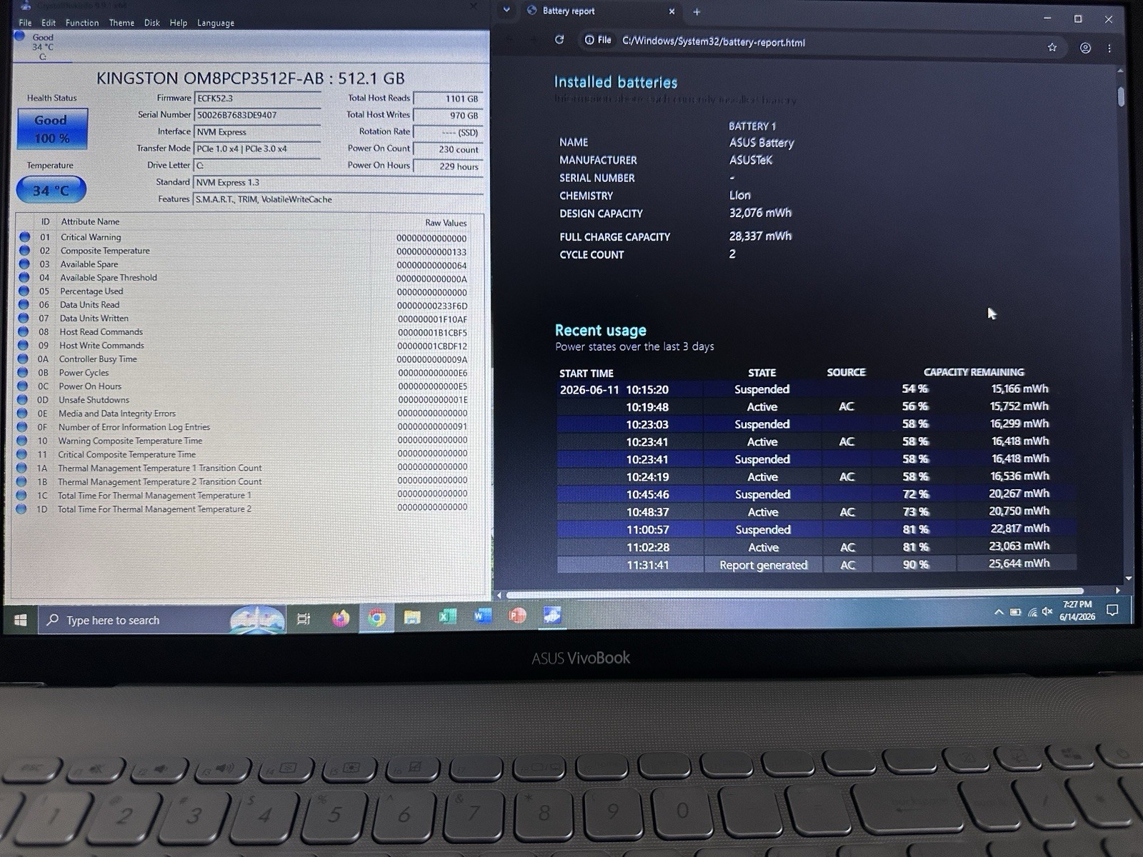 ASUS VivoBook 17.3″ Ryzen 7 3700U 12GB RAM 512GB SSD Win 10 Pro Gray