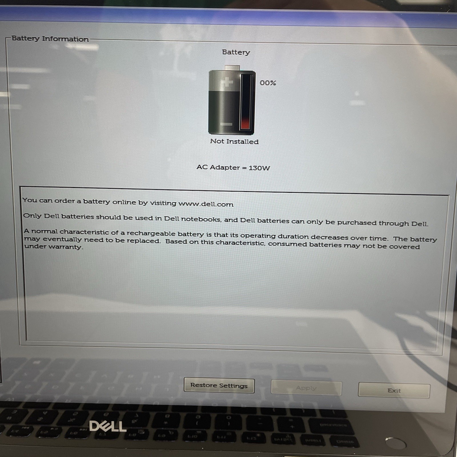 Dell Inspiron 7586 15.6″ i5-8265U 1.60 GHz 8 GB RAM No SSD/OS/AC/Batt