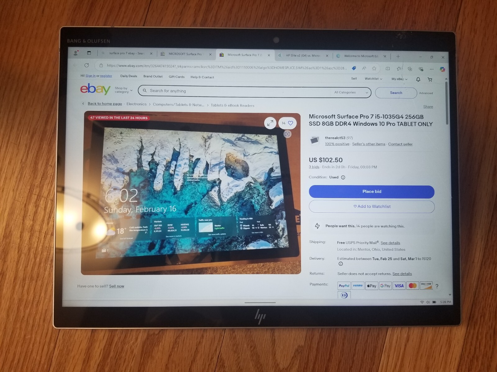 HP Elite X2 G4 Tablet | i5-8665U 1.9GHz | 8GB 256GB No Charger & Keyboard