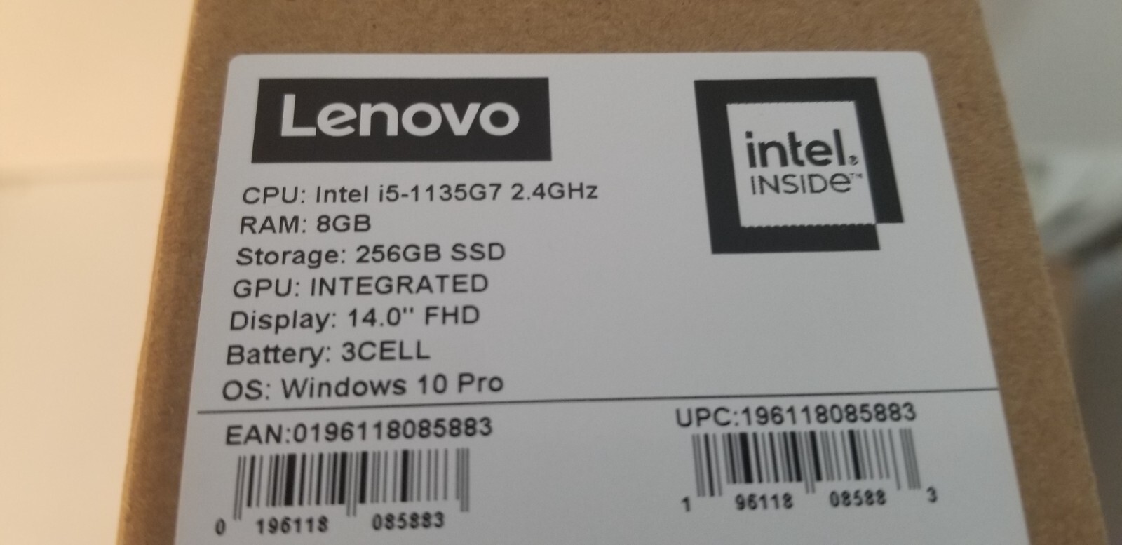 Lenovo V14 G2 ITL 14″ (256GB SSD, Intel Core i5 -1135G7, 2.40GHz, 8GB) Laptop –