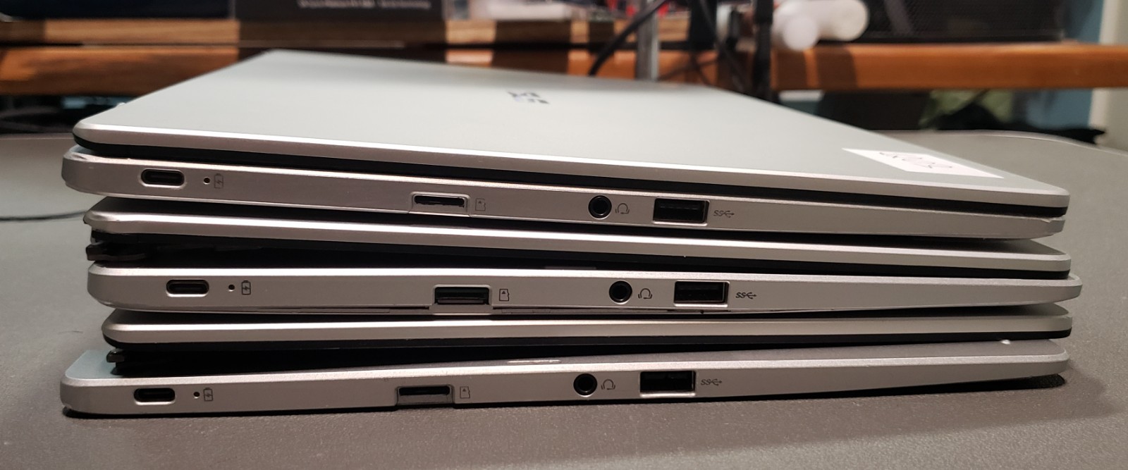 Lot of 3 ASUS Chromebook C523NA 15.6 Inch 1920×1080 Touchscreen 2.5 GHz Silver