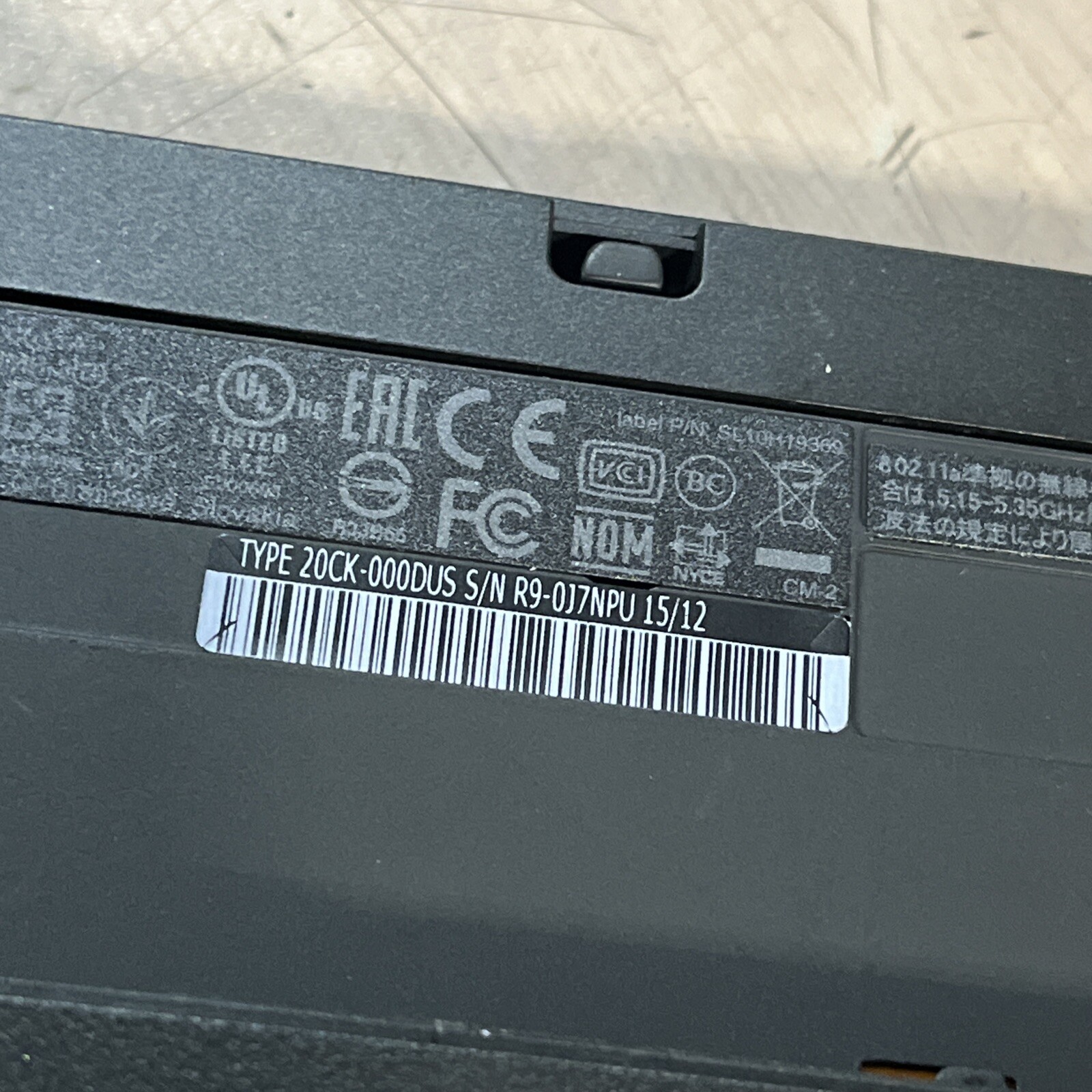 THINKPAD LENOVO T550 INTEL CORE I7-5600U 2.60GHZ 4GB RAM NO HD *