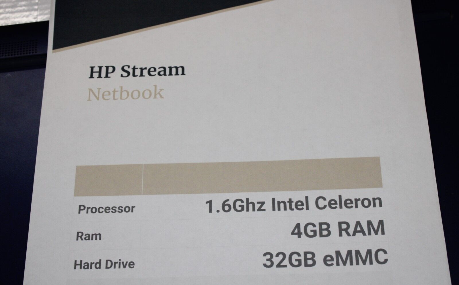 HP STREAM 14-CB161WM 32GB/4GB/1.6GHZ INTEL EMMC 14″ FREE SHIPPING