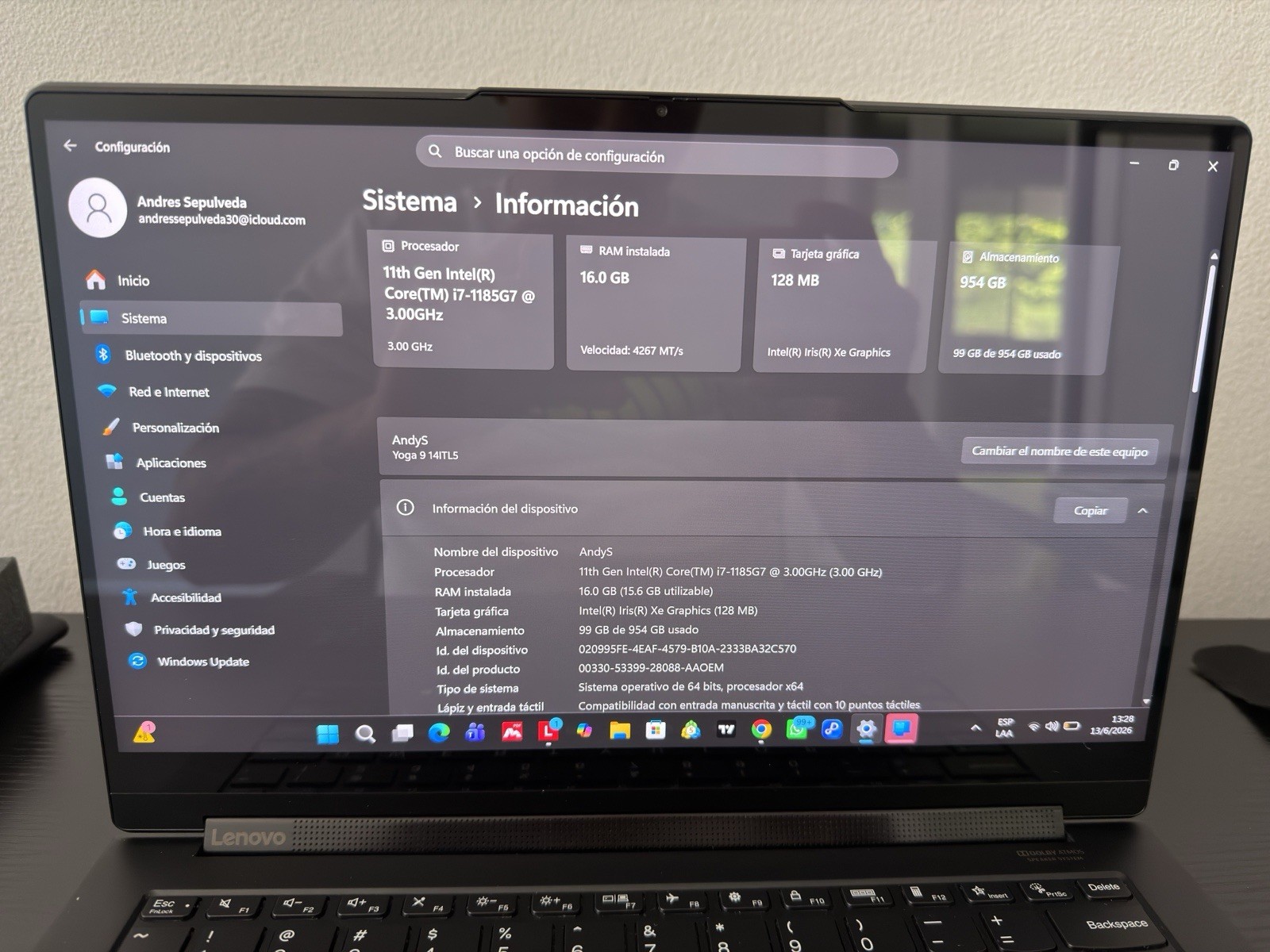 Lenovo Yoga 9 14ITL5 14″ Touch i7-1185G7 16GB 1TB SSD Win 11 Pro