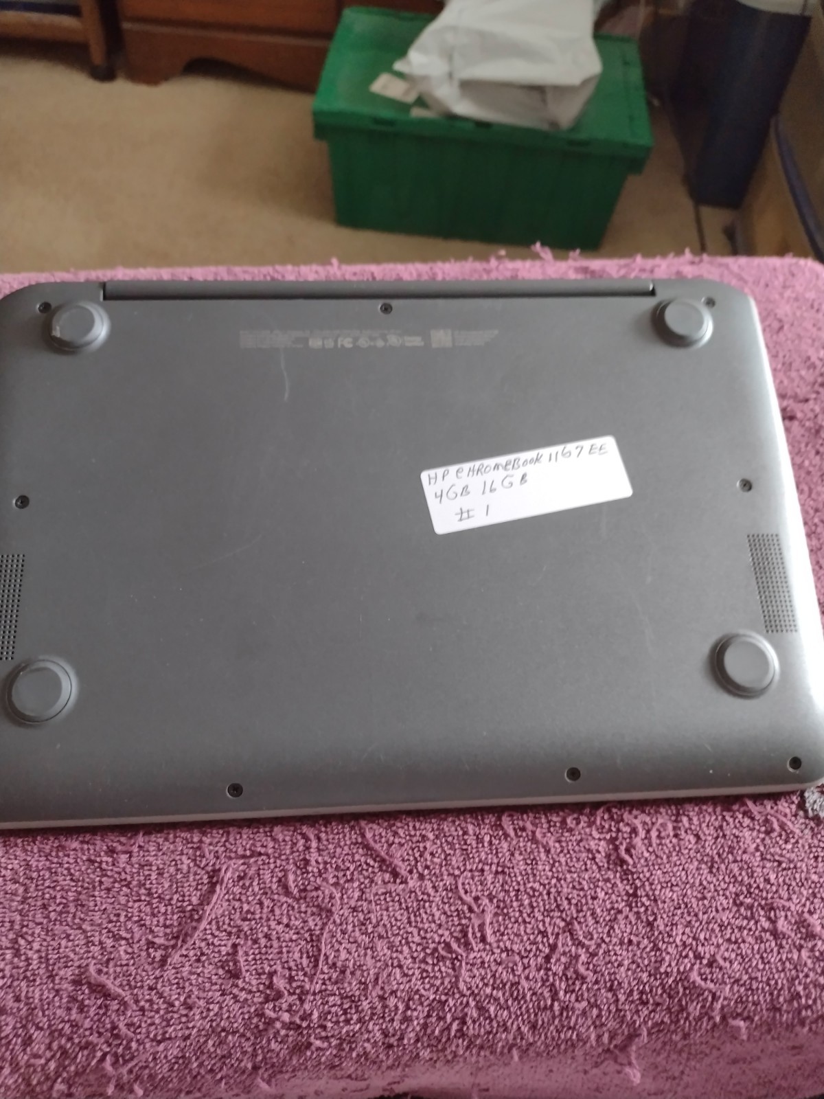 HP Chromebook 11 G7 EE 11.6″ HD N4000 4GB 16GB. works good NICE CLEAN UP TO DATE