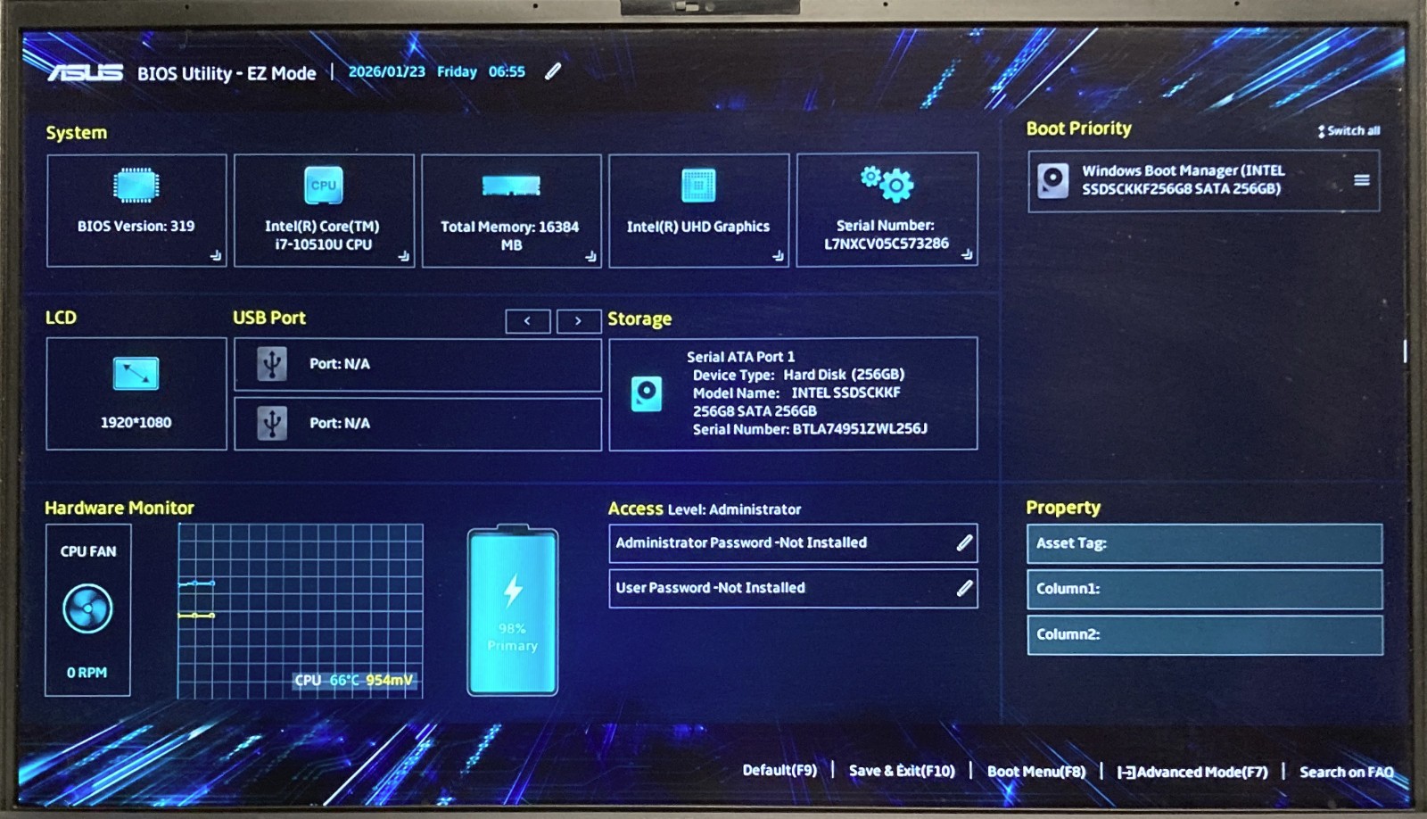 ASUS ExpertBook B9450FA 14″ Laptop i7-10510U 16GB RAM 256GB NVMe