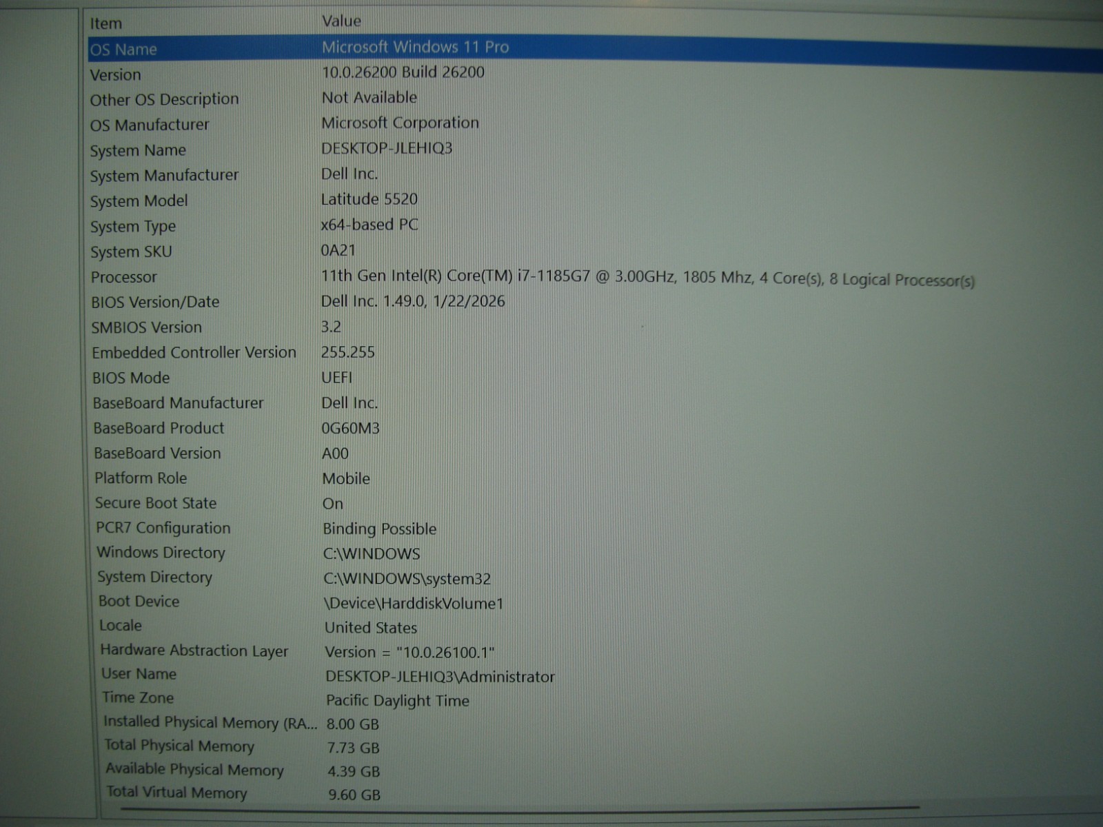 Dell Latitude 5520 15.6″FHD Intel vPRO i7-1185G7 3GHz 8GB 256GB Win11Pro +PowAd