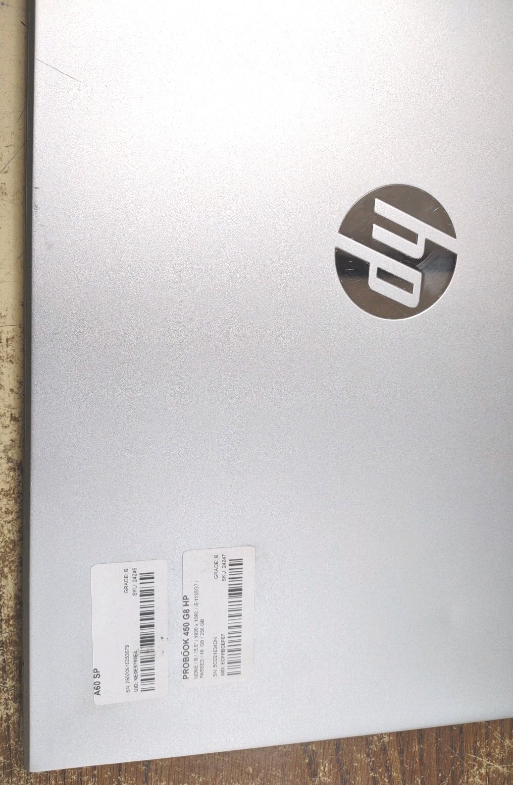 HP EliteBook 450 G8 NOTEBOOK PC 15.6″ W/ i5-1135G7, 16GB, 256GB.
